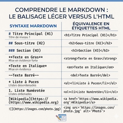 Taula Markdown vs HTML