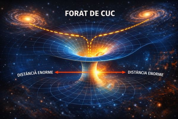 vista d'un furat de cuc