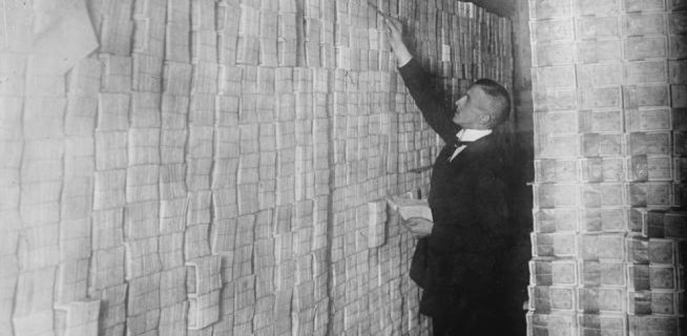 pared de bitllets de marcs alemanys