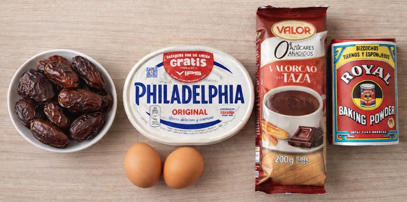 ingredients brownie de xocolata