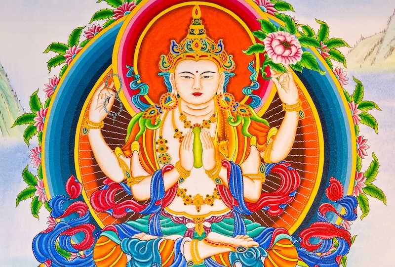 Pintura d'un Buda