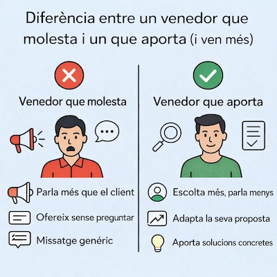 imatge amb una taula comparativa entre venedors